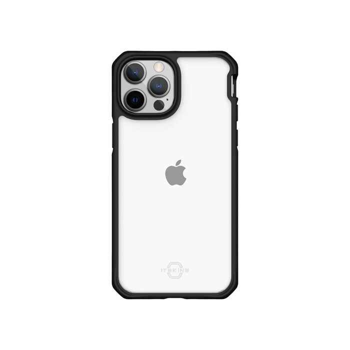 Чехол Itskins Hybrid Solid для iPhone 13 Pro, прозрачный с чёрным