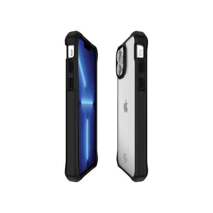 Чехол Itskins Hybrid Solid для iPhone 13 Pro, прозрачный с чёрным