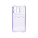 Чехол Card Case для iPhone 13 Pro, прозрачно фиолетовый
