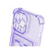 Чехол Card Case для iPhone 13 Pro, прозрачно фиолетовый