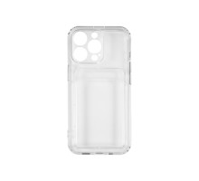Чехол TPU с карманом под карту для iPhone 13 Pro, прозрачный