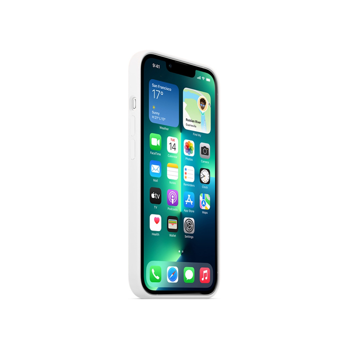 Силиконовый чехол Silicone Case для iPhone 13 Pro, белый