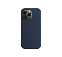 Силиконовый чехол Silicone Case для iPhone 13 Pro, тёмно-синий