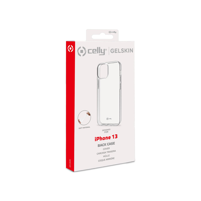 Чехол Celly Gelskin Back Case для iPhone 13, прозрачный