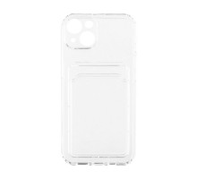 Чехол TPU с карманом под карту для iPhone 13, прозрачный