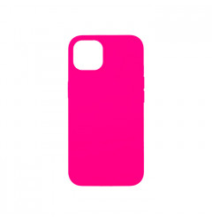 Чехол Silicone Case Full для iPhone 13, ярко розовый