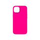 Чехол Silicone Case Full для iPhone 13, ярко розовый