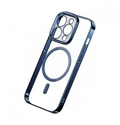 Чехол Baseus Glitter Series Magnetic для iPhone 14 Pro Max, прозрачный с синим