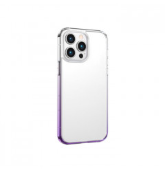 Чехол USAMS US-BH814 для iPhone 14 Pro Max, прозрачный c фиолетовым