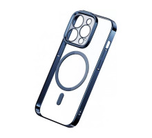 Чехол Baseus Glitter Series Magnetic для iPhone 14 Pro, прозрачный с синим