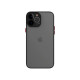Чехол матовый с защитой камеры для iPhone 14 Pro, чёрный