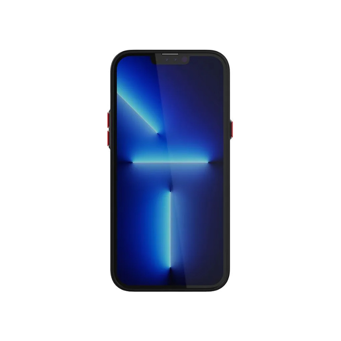 Чехол матовый с защитой камеры для iPhone 14 Pro, чёрный