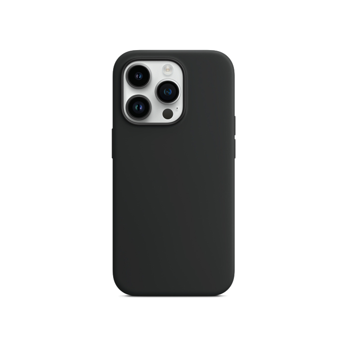 Силиконовый чехол Silicone Case для iPhone 14 Pro, чёрный