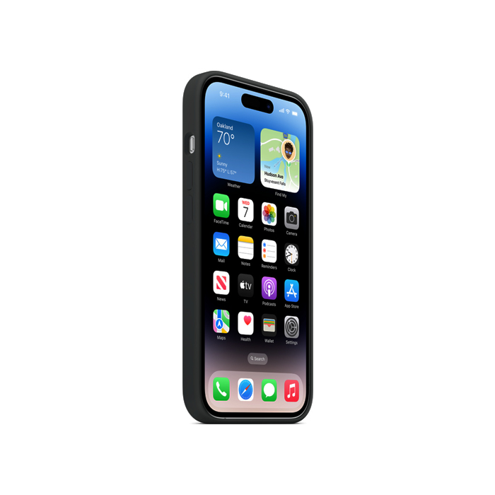 Силиконовый чехол Silicone Case для iPhone 14 Pro, чёрный