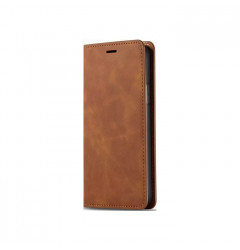 Чехол-книжка Invoy Premium Case для iPhone 14, коричневый
