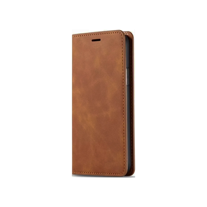 Чехол-книжка Invoy Premium Case для iPhone 14, коричневый