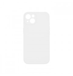 Силиконовый чехол Silicone Case с защитой камеры для iPhone 14, белый