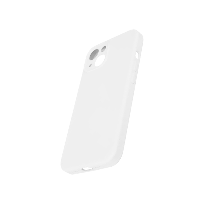 Силиконовый чехол Silicone Case с защитой камеры для iPhone 14, белый