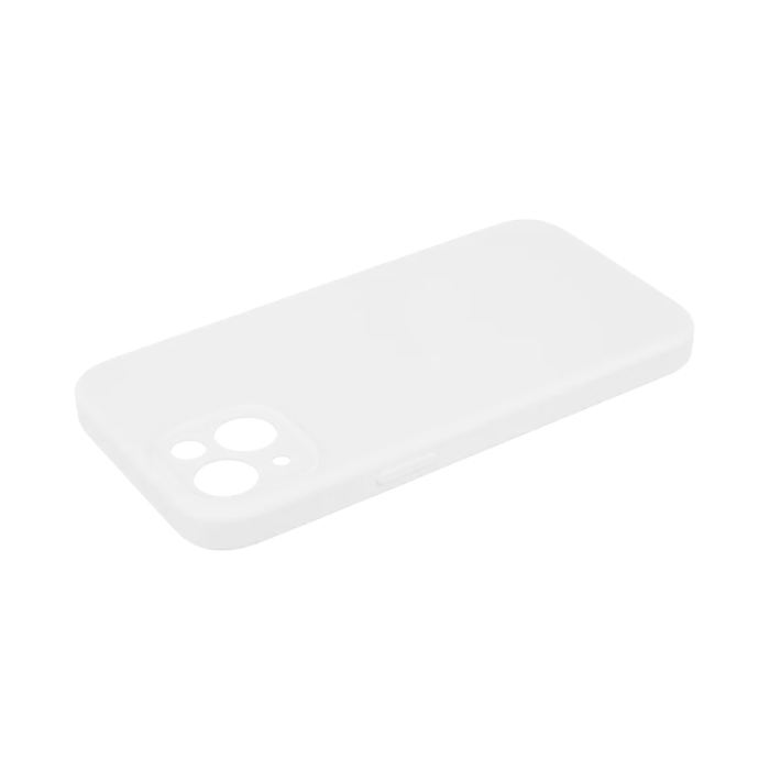 Силиконовый чехол Silicone Case с защитой камеры для iPhone 14, белый