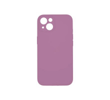 Силиконовый чехол Silicone Case с защитой камеры для iPhone 14, лиловый