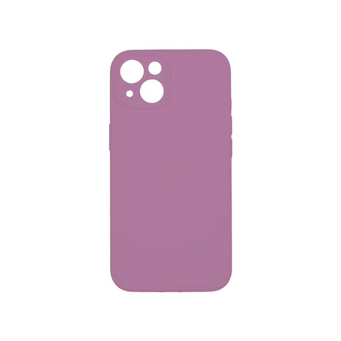 Силиконовый чехол Silicone Case с защитой камеры для iPhone 14, лиловый
