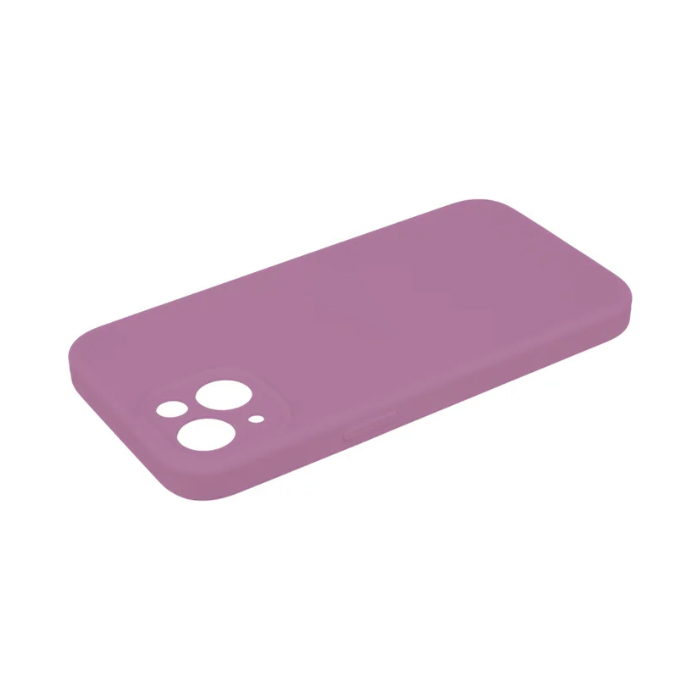 Силиконовый чехол Silicone Case с защитой камеры для iPhone 14, лиловый