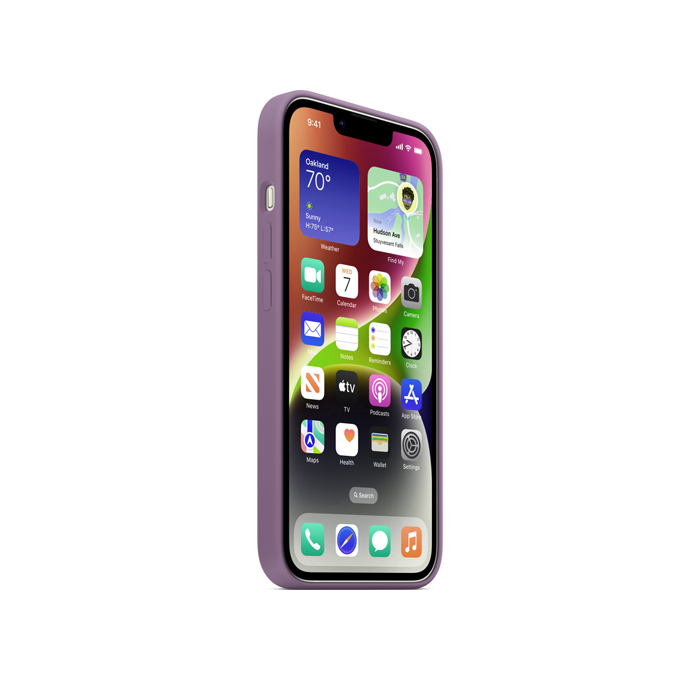 Силиконовый чехол Silicone Case для iPhone 14, лиловый