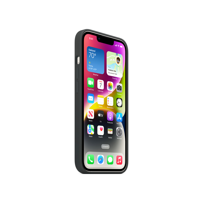Силиконовый чехол Silicone Case для iPhone 14, тёмно серый