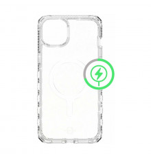 Чехол Itskins Supreme Spark Magsafe для iPhone 15 Pro Max, прозрачный с блёстками