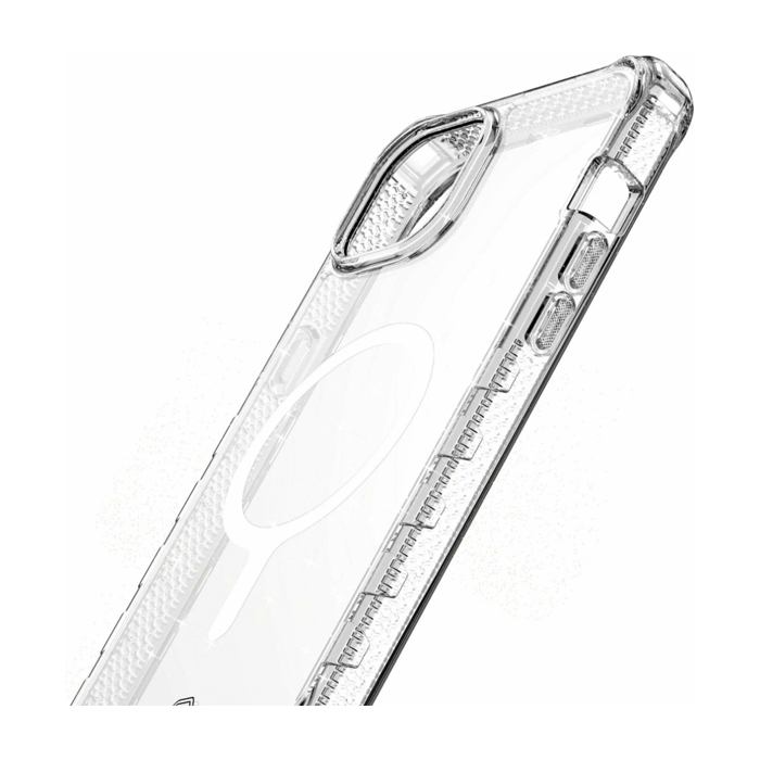 Чехол Itskins Supreme Spark Magsafe для iPhone 15 Pro Max, прозрачный с блёстками