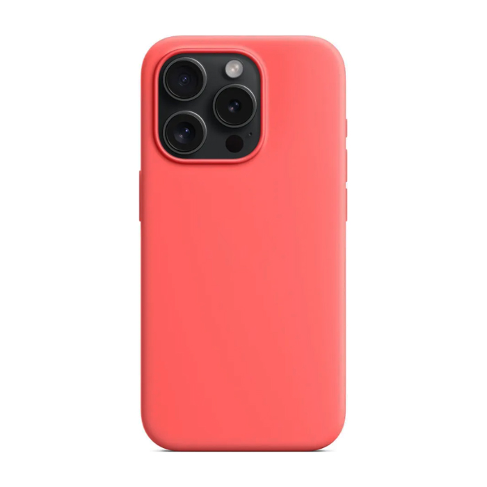 Чехол силиконовый "Silicone Case" для iPhone 15 Pro Max, гуава