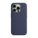 Чехол силиконовый "Silicone Case" для iPhone 15 Pro Max, синий шторм