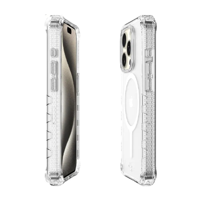 Чехол Itskins Supreme Clear для iPhone 15 Pro, прозрачный