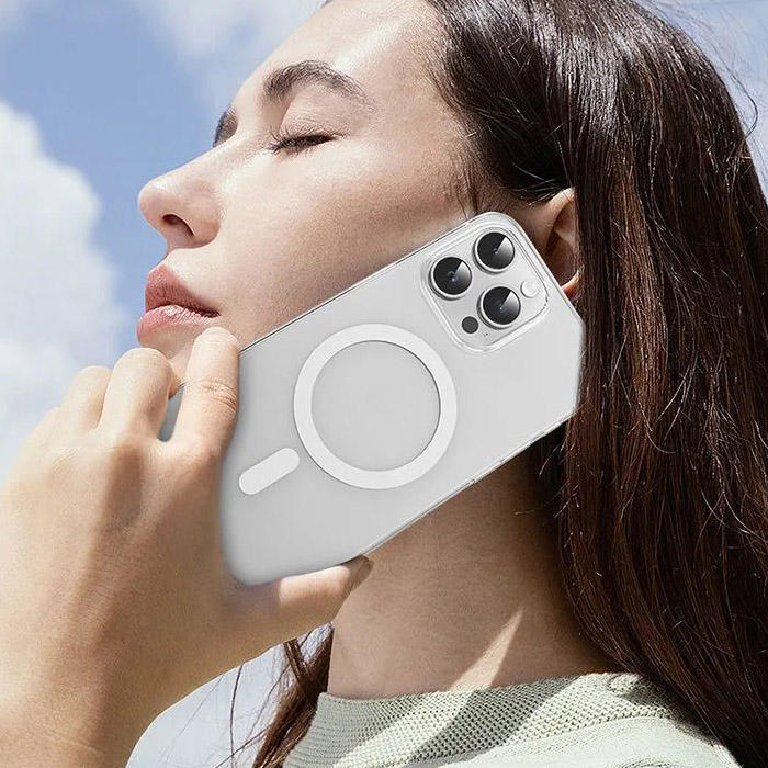 Чехол Keephone X-Crystal MagSnap для iPhone 15 Pro, прозрачный