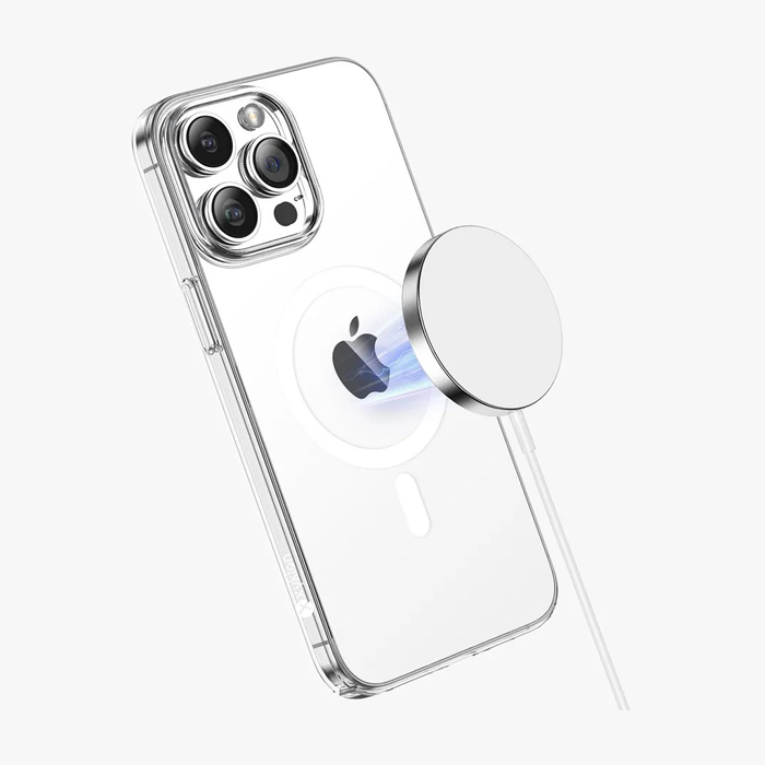 Чехол Keephone X-Crystal MagSnap для iPhone 15 Pro, прозрачный