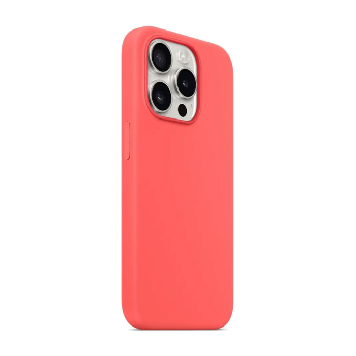 Чехол силиконовый "Silicone Case" для iPhone 15 Pro, гуава