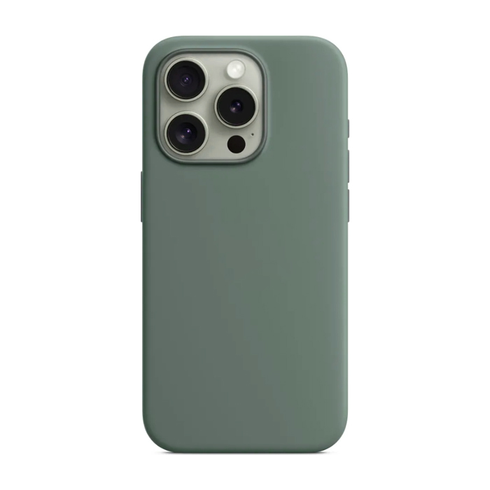 Чехол силиконовый "Silicone Case" для iPhone 15 Pro, зелёный