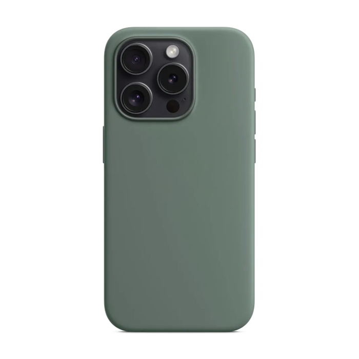 Чехол силиконовый "Silicone Case" для iPhone 15 Pro, зелёный