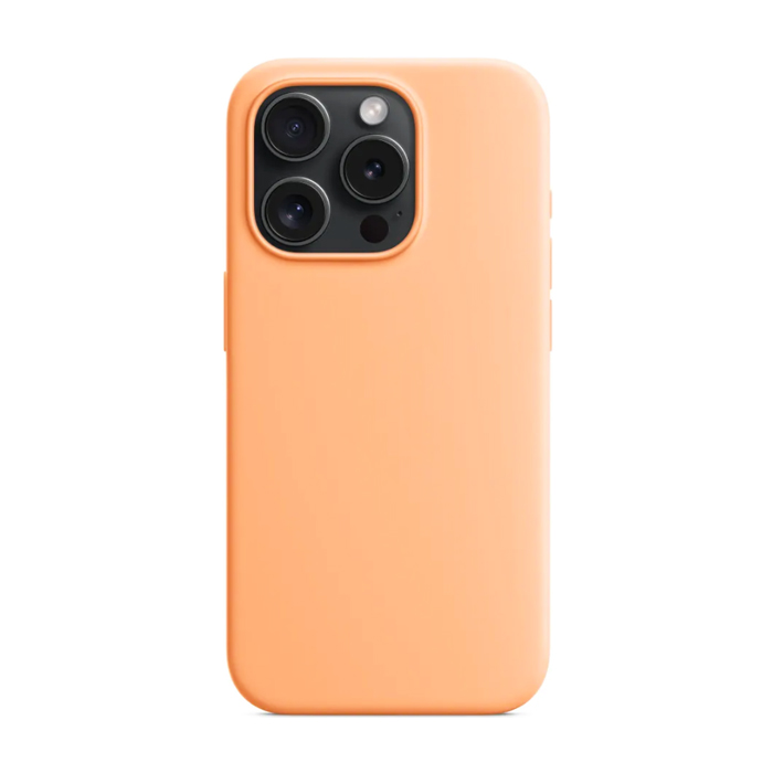 Чехол силиконовый "Silicone Case" для iPhone 15 Pro, оранжевый