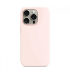 Чехол силиконовый "Silicone Case" для iPhone 15 Pro, светло розовый