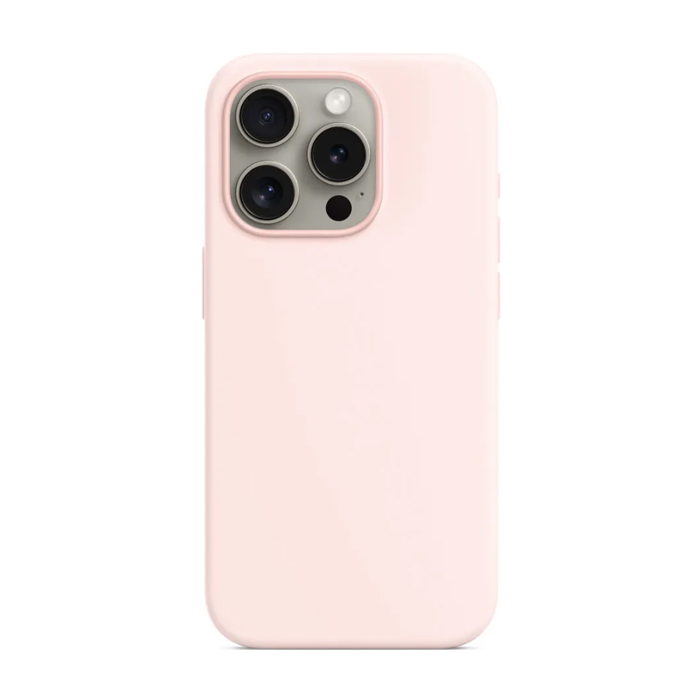 Чехол силиконовый "Silicone Case" для iPhone 15 Pro, светло розовый