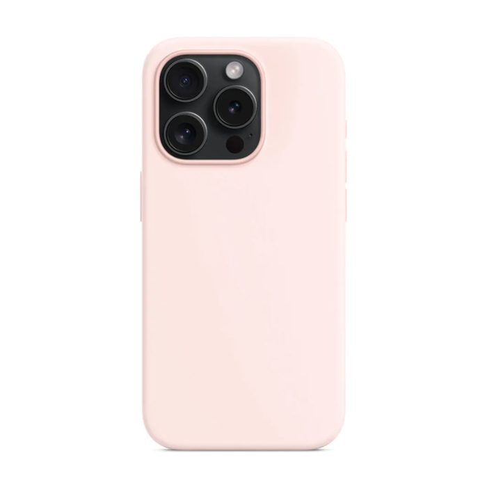 Чехол силиконовый "Silicone Case" для iPhone 15 Pro, светло розовый
