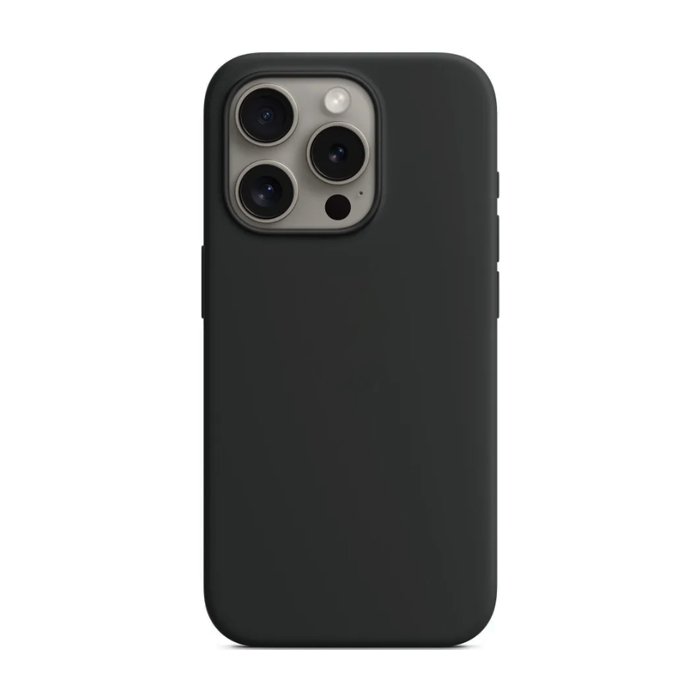 Чехол силиконовый "Silicone Case" для iPhone 15 Pro, чёрный