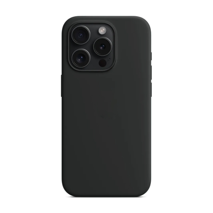 Чехол силиконовый "Silicone Case" для iPhone 15 Pro, чёрный