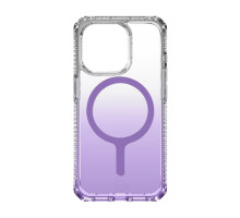 Чехол Itskins Hybrid Ombre Magsafe для iPhone 15, прозрачный c фиолетовым