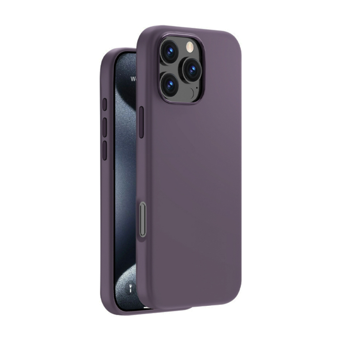 Чехол Deppa Liquid Silicone Case Magsafe для iPhone 16 Pro Max, фиолетовый