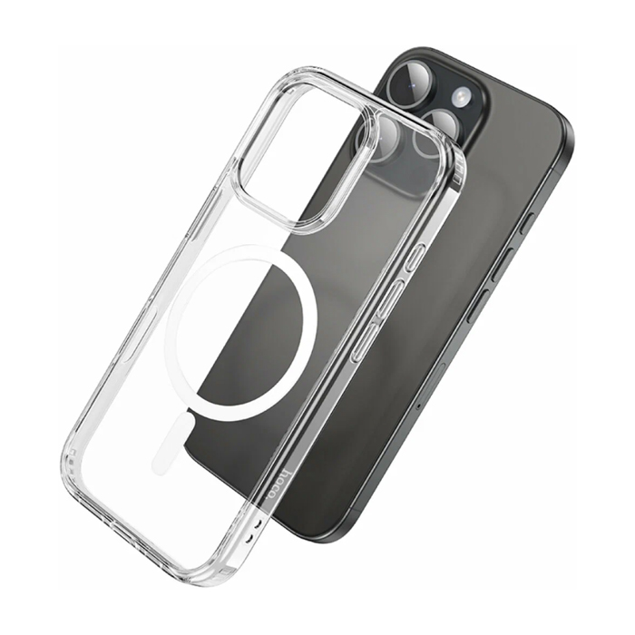 Чехол HOCO Magnetic для iPhone 16 Pro Max, прозрачный