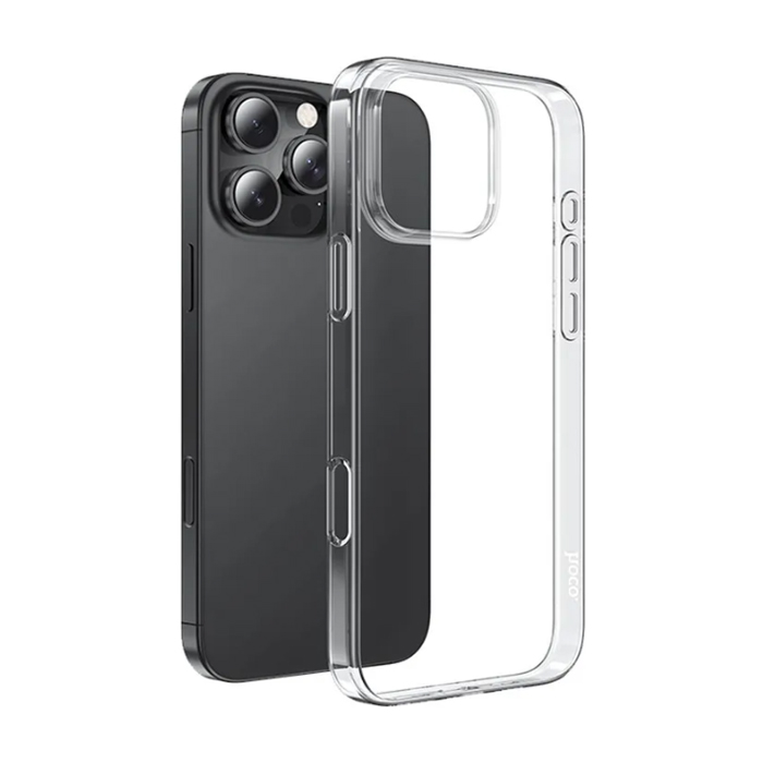 Чехол HOCO Light Series для iPhone 16 Pro, прозрачный