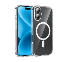 Чехол HOCO Magnetic Magsafe для iPhone 16, прозрачный
