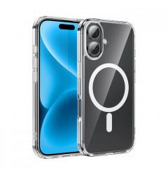 Чехол HOCO Magnetic Magsafe для iPhone 16, прозрачный
